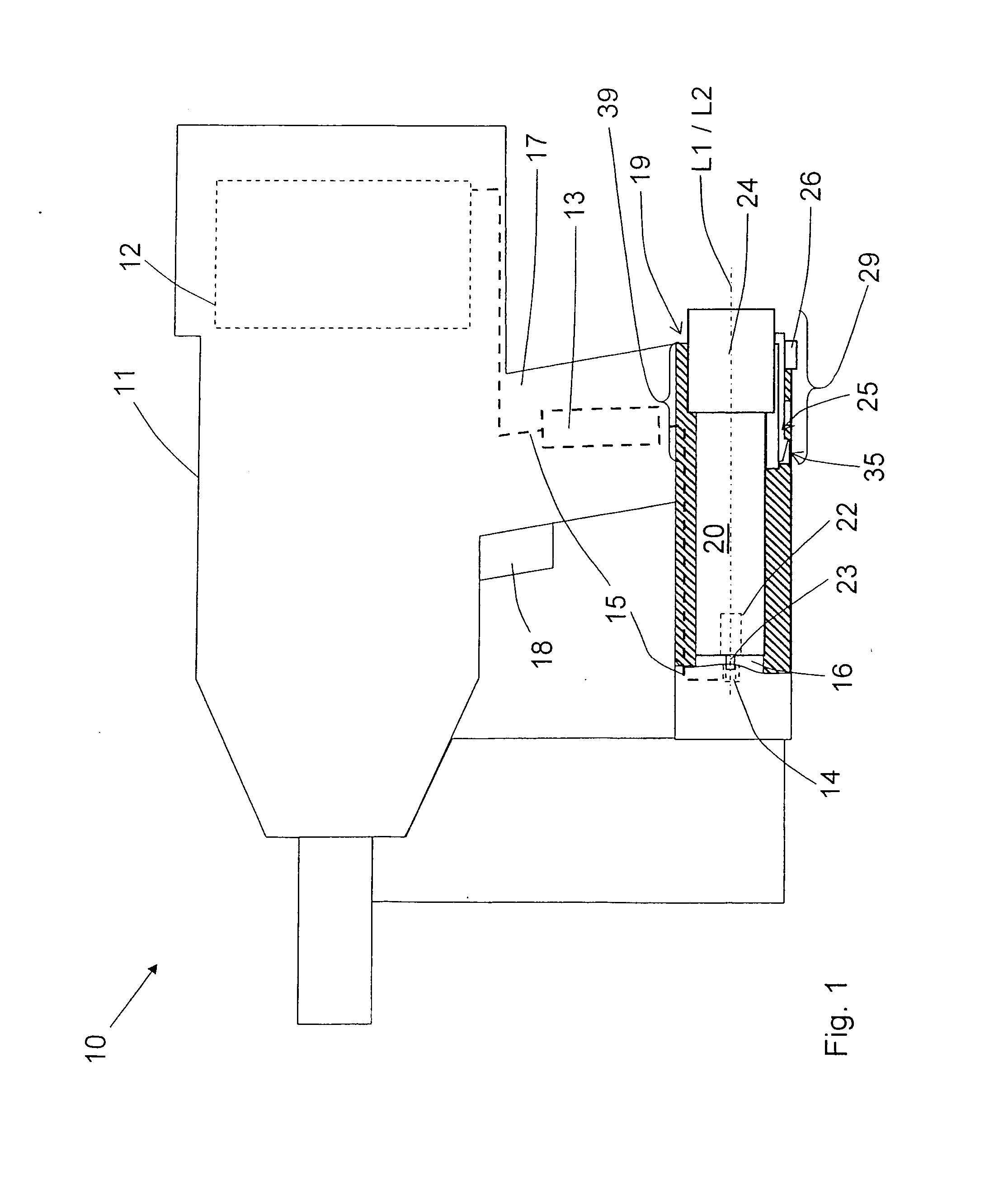 Propellant container for a combustion-engined setting tool and propellant container receptacle of the setting tool