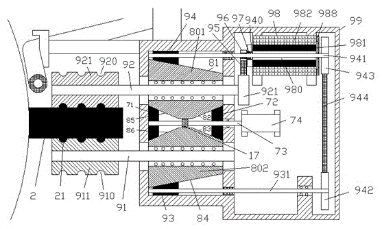 Cleaning and maintenance device for outdoor steel structure part adopting contact sensor