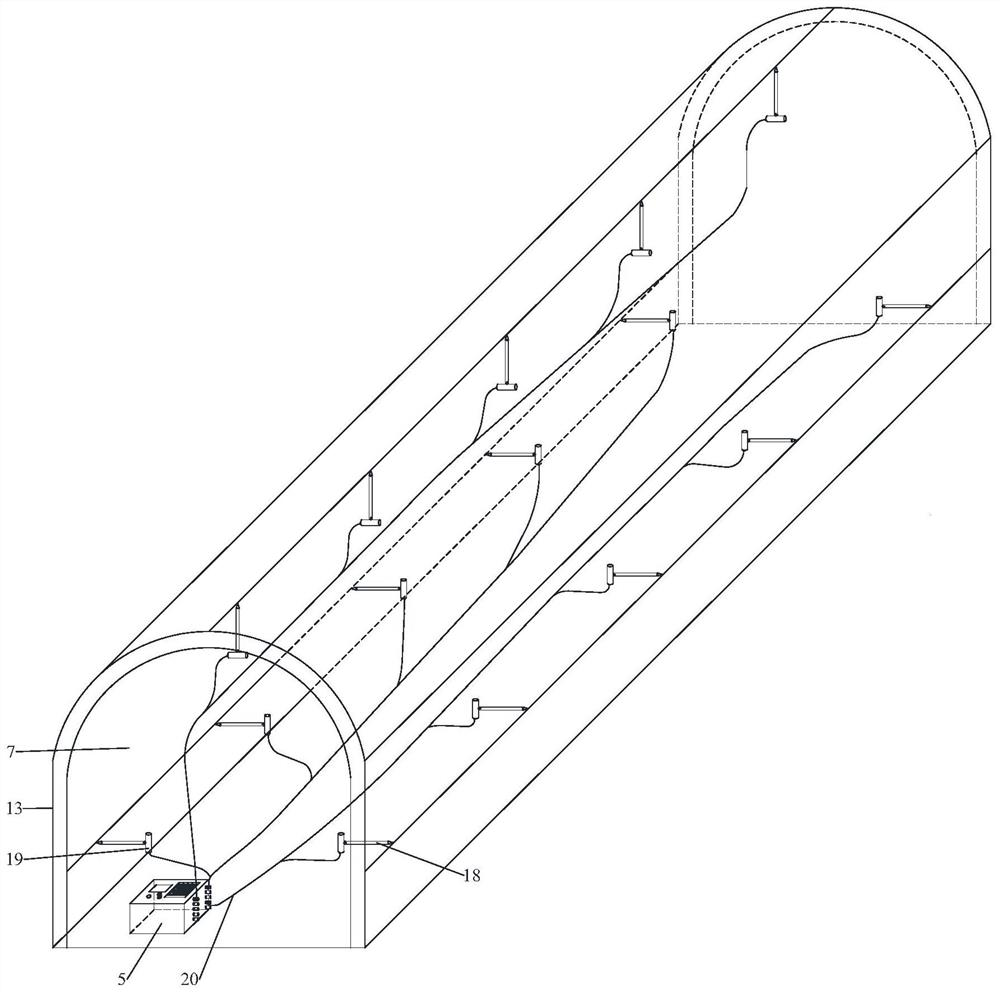 Identification method for detecting grouting diffusion range based on proton magnetometer