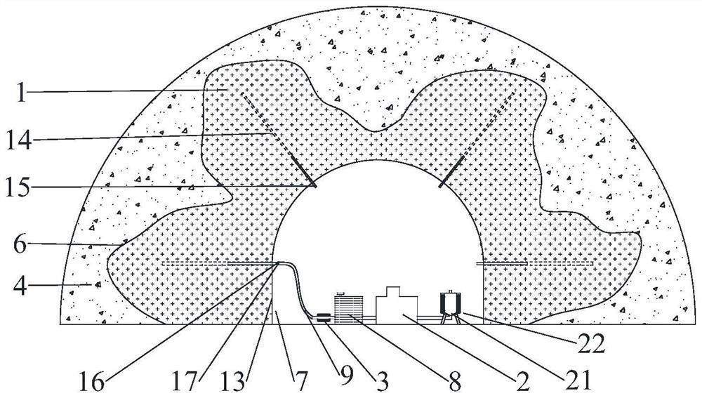 Identification method for detecting grouting diffusion range based on proton magnetometer