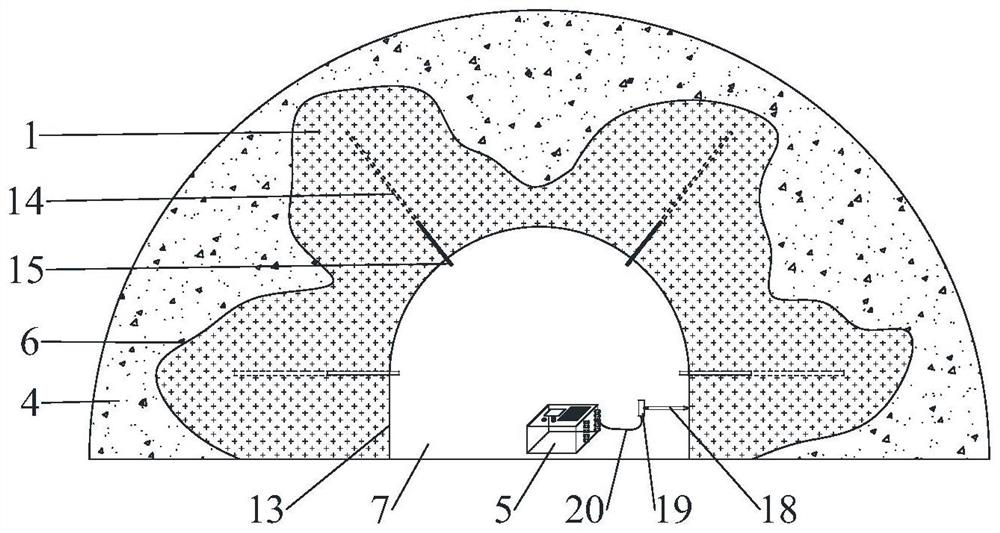 Identification method for detecting grouting diffusion range based on proton magnetometer