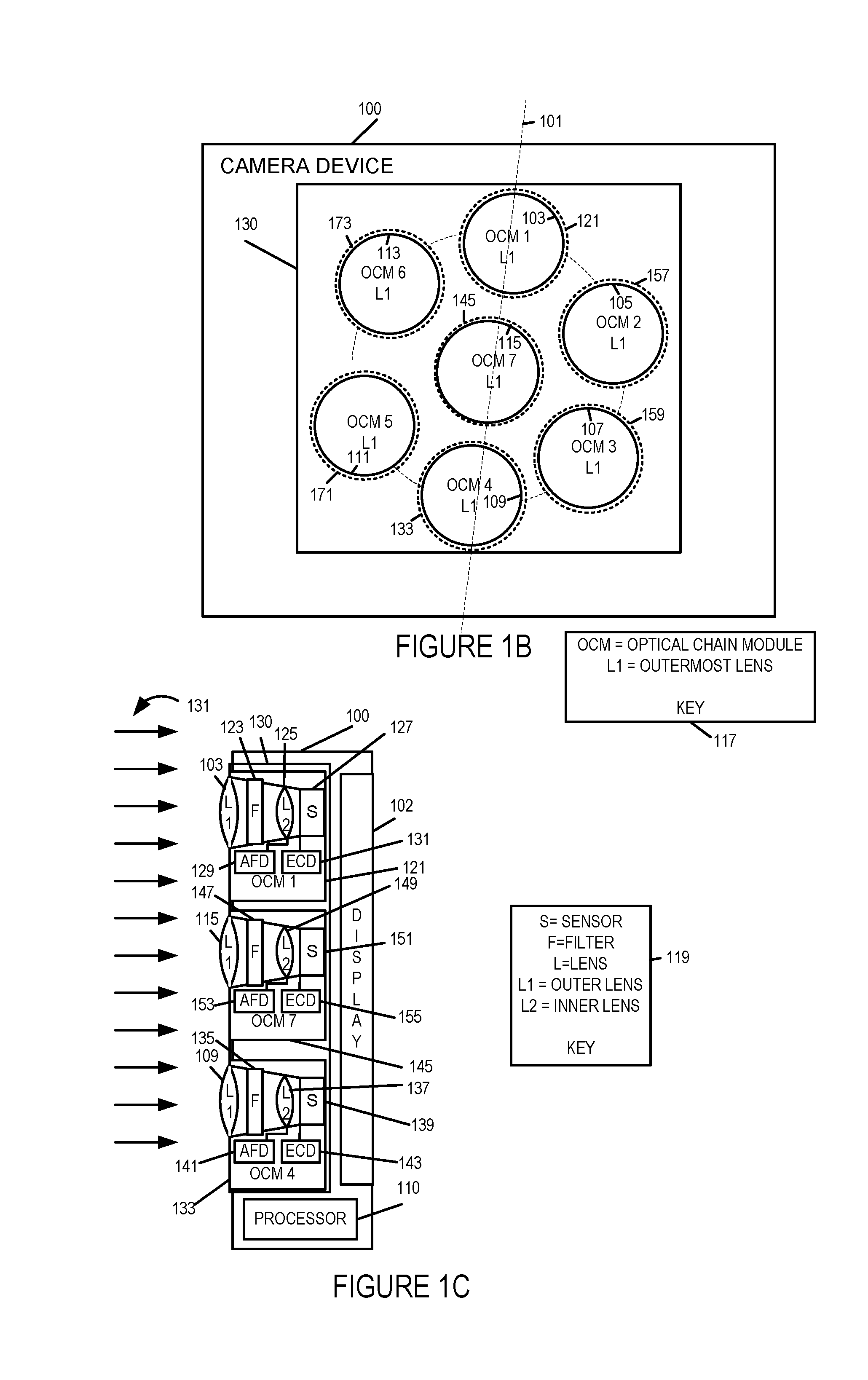 Methods and apparatus for using multiple optical chains in parallel to support separate color-capture