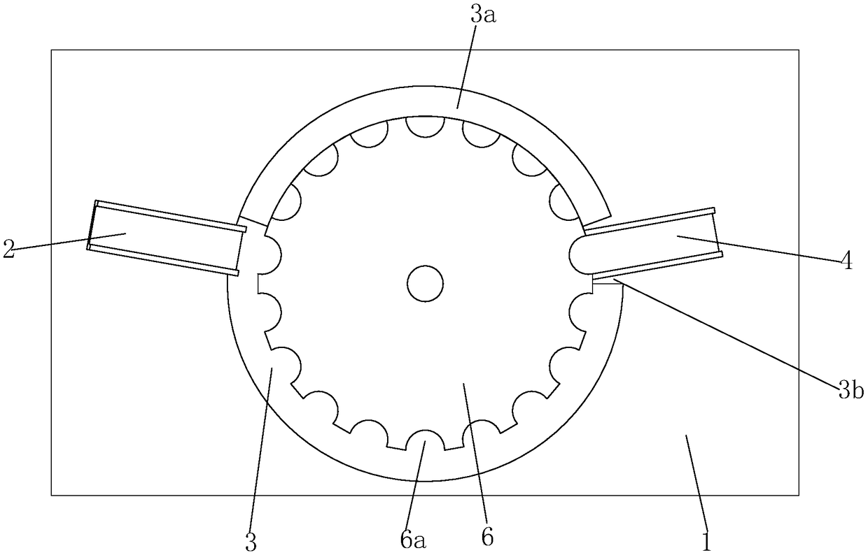 Wheel disc dividing device for disc part unloading