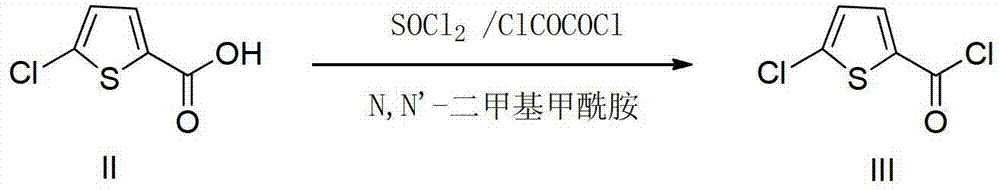 Preparation method of 5-penphene-2-formyl chloride