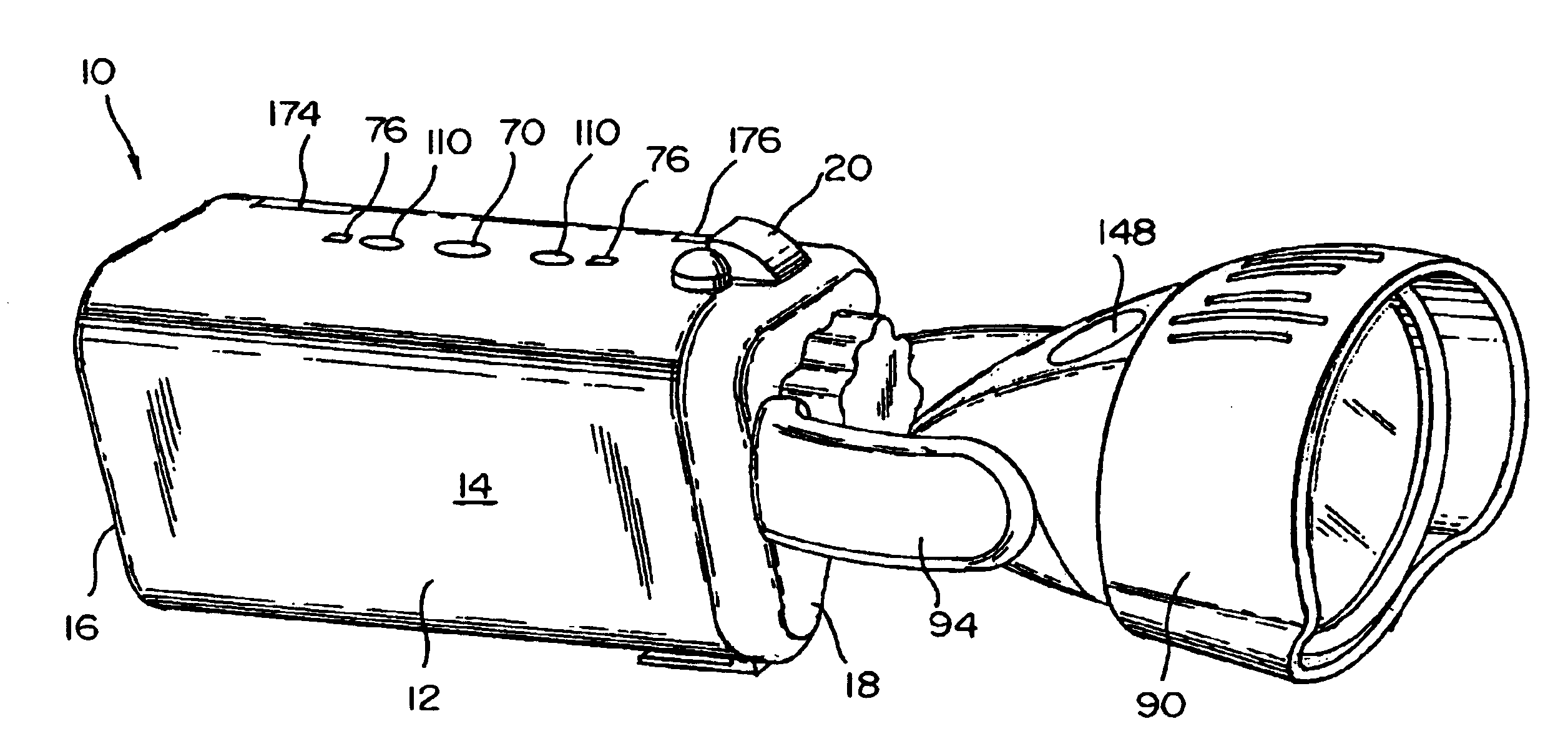 Convertible flashlight-headlamp