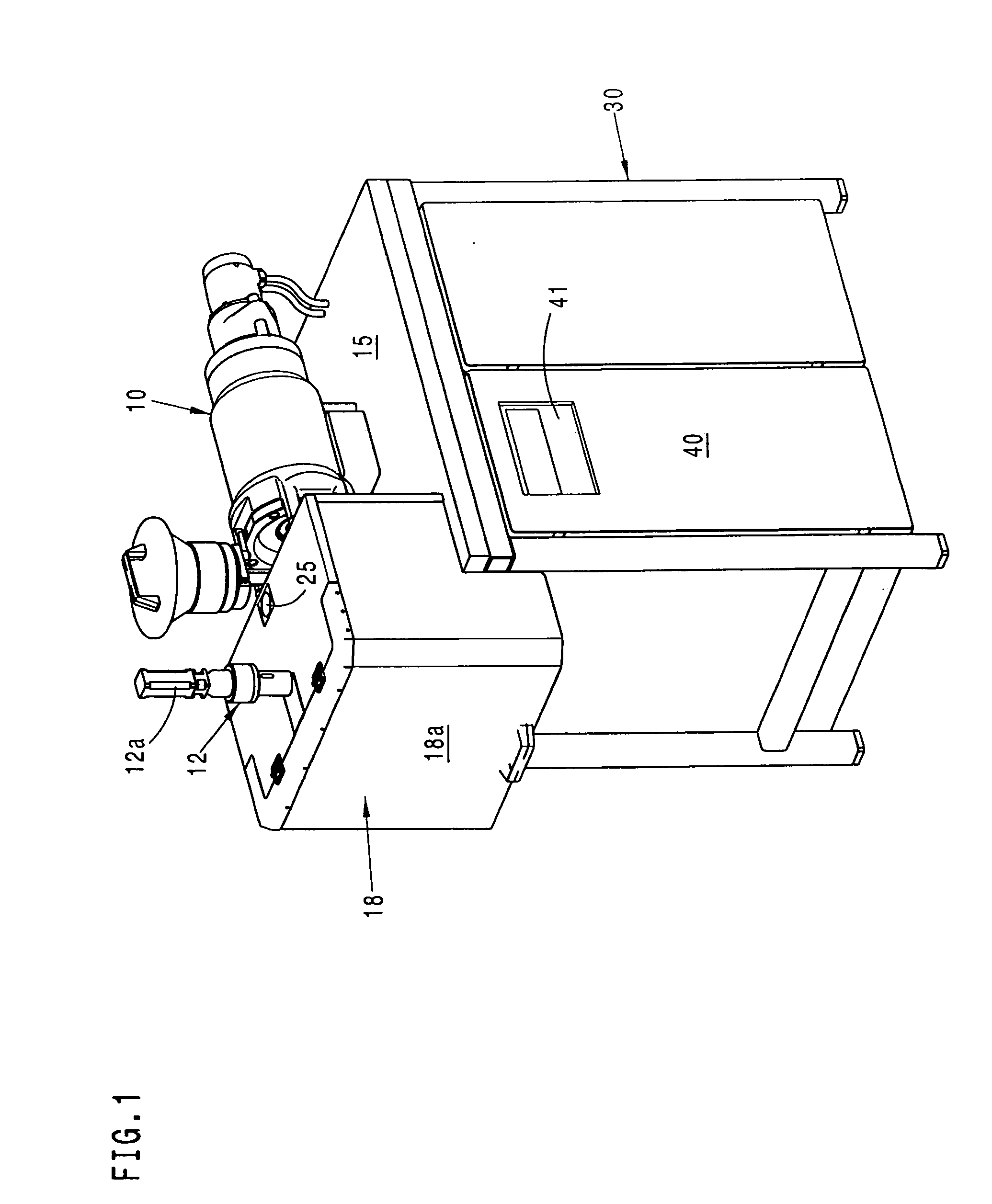 Device for the production of a three-dimensional object