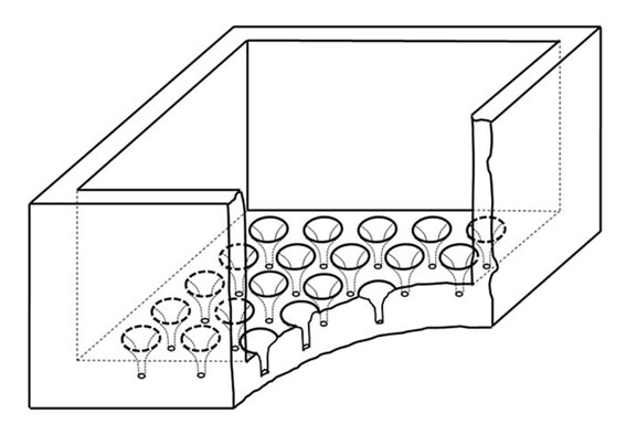 Quartz crucible and method for casting quasi-single crystal