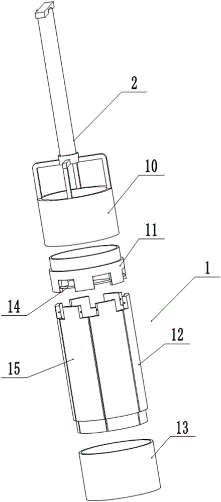 Outward turning piece type soil sampling device