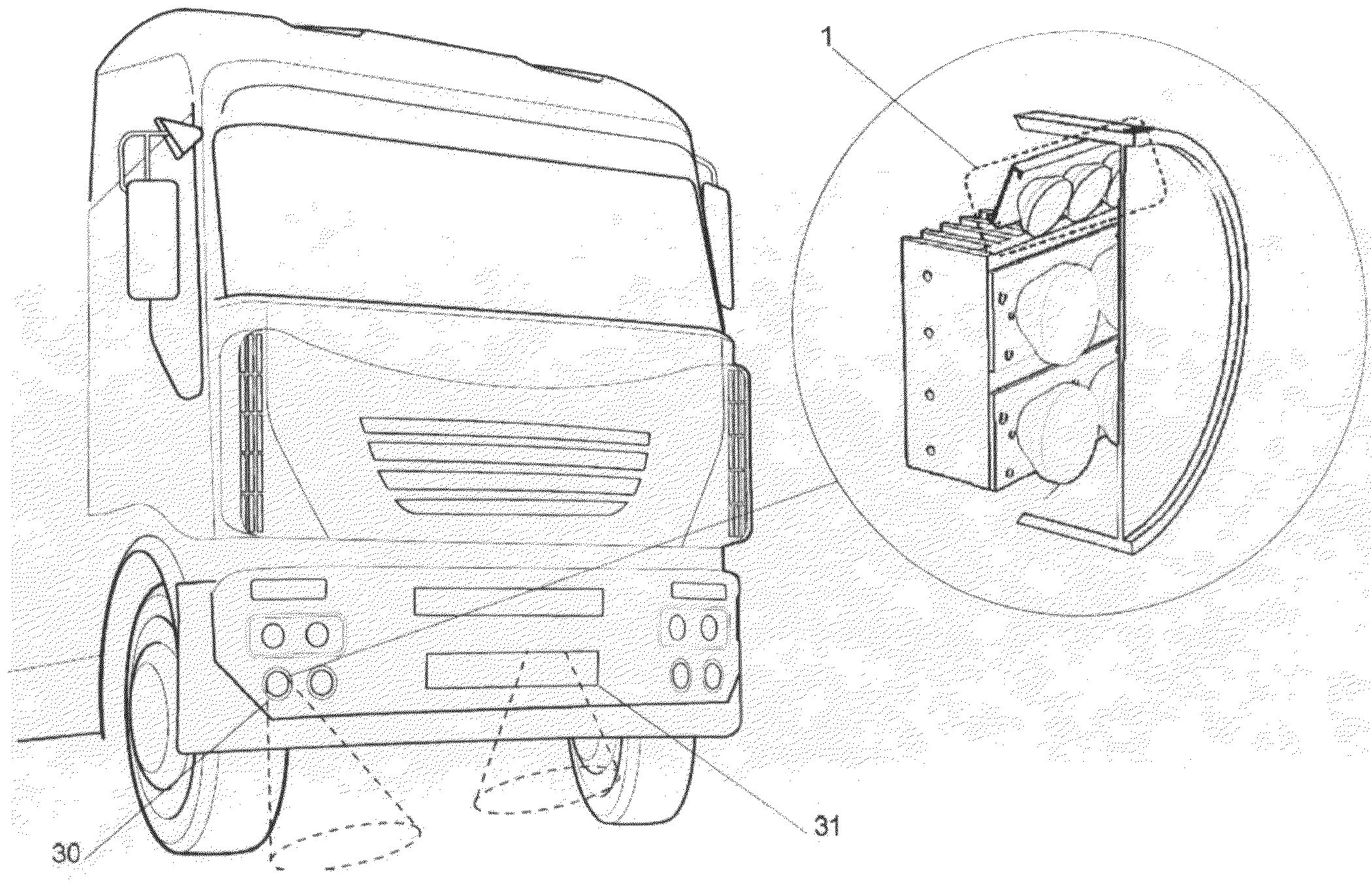 Optical device for motor vehicles, for detecting the condition of the road surface