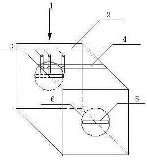 Testing device and testing method for simulating hydraulic fracture characteristic of concrete bedrock contact surface