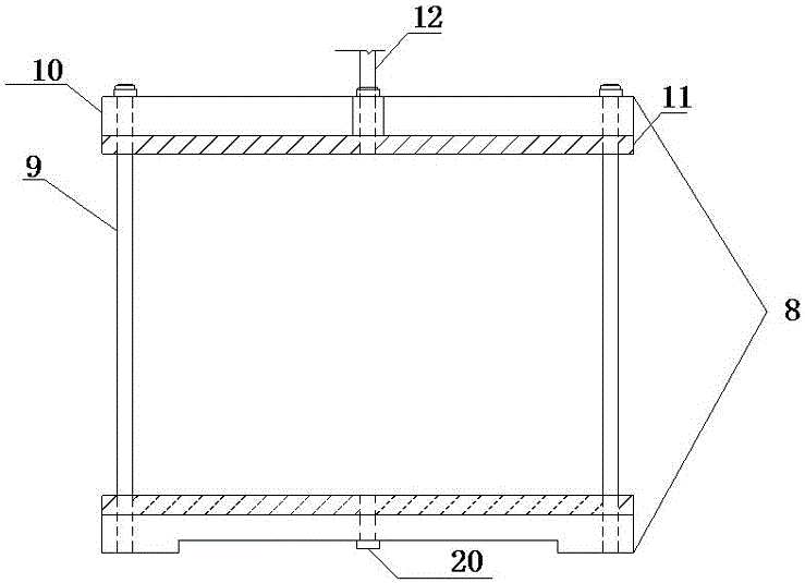 Testing device and testing method for simulating hydraulic fracture characteristic of concrete bedrock contact surface