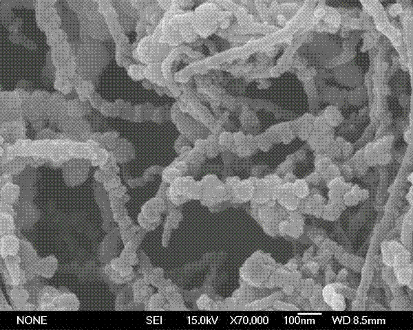 SCR (selective catalyctic reduction) low-temperature denitrification catalyst with nano core-shell structure and preparation method thereof