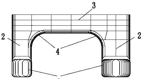 Connection structure between column and deck box of semi-submersible type offshore engineering platform