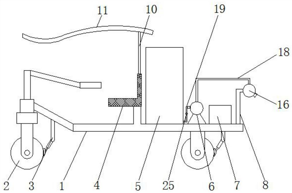 Field sprinkling irrigation vehicle