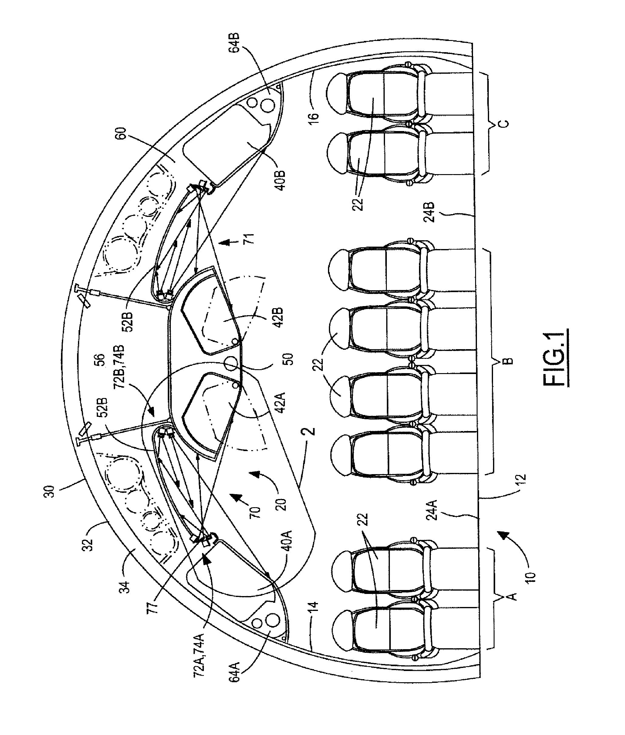 Ceiling illumination for aircraft interiors