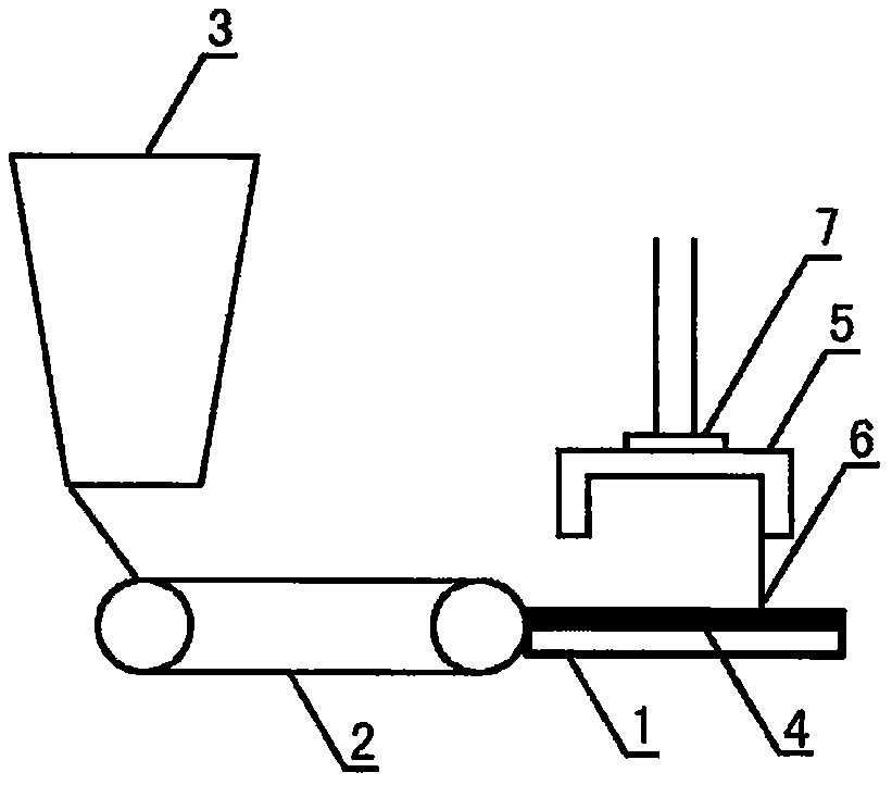 Material quantitative and shaping pressing device