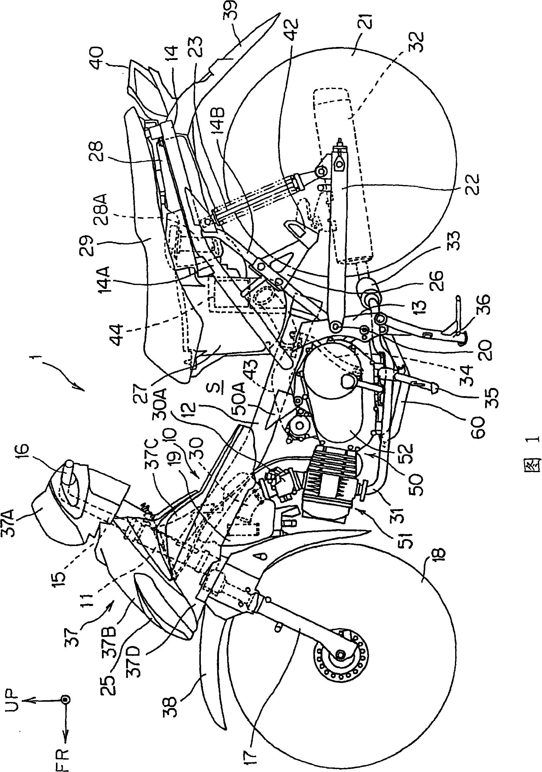 Headlight structure of vehicle