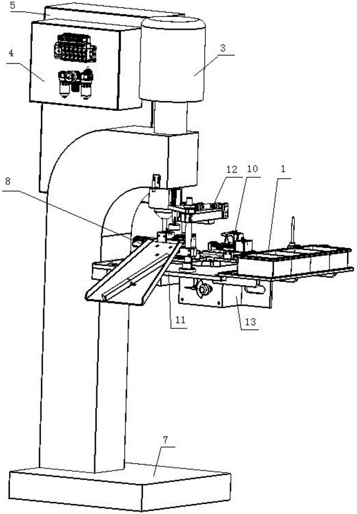 Automatic spin-riveting machine