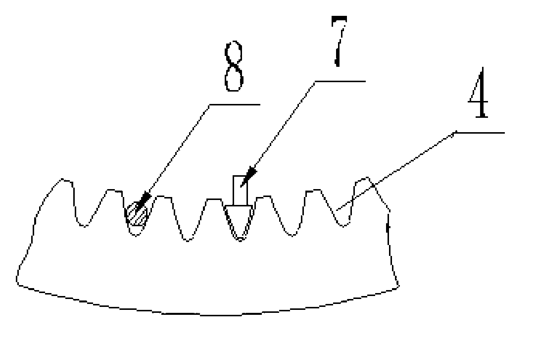 Process method for quenching rotary support gear