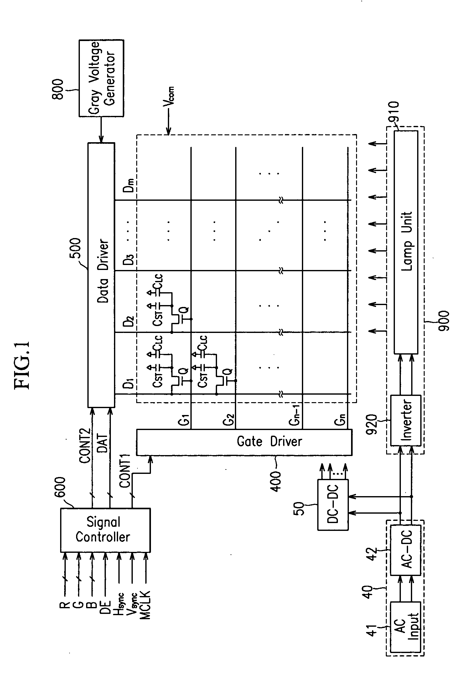 Inverter and liquid crystal display including inverter