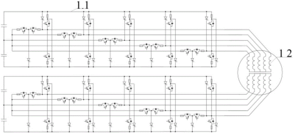 Double-stator doubly salient hybrid excitation motor drive system and control method thereof