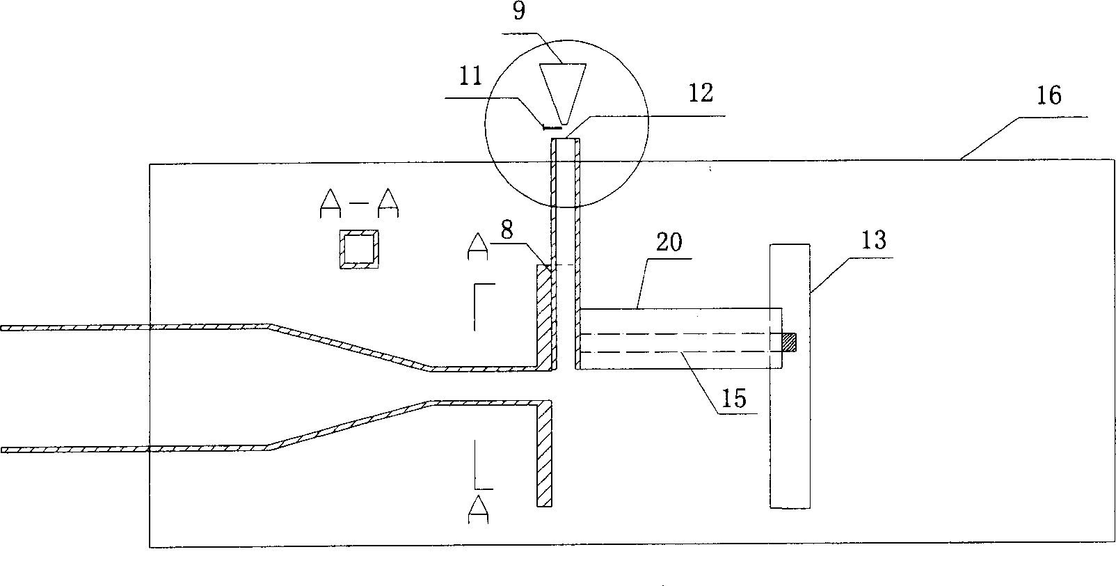 Anti-impact wear resistance test device for high speed silt-carrying water flow water conservancy engineering material