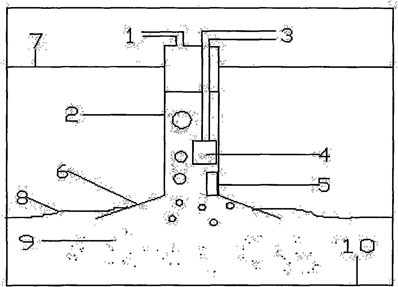 Extraction device for undersea gas hydrate and extraction method thereof