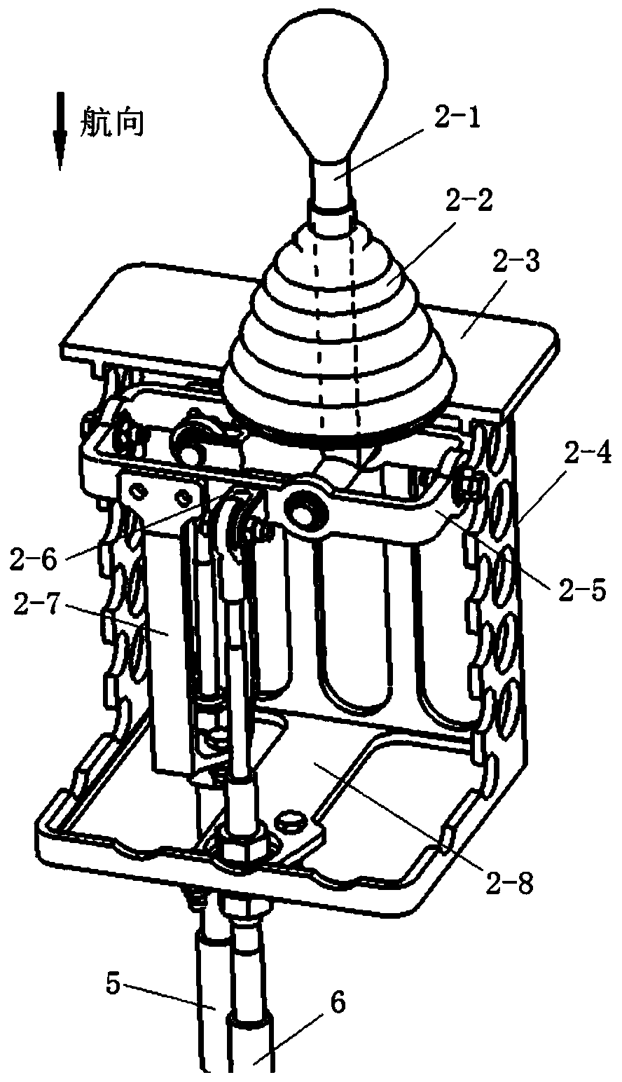 Side rod device in main and auxiliary driving linkage