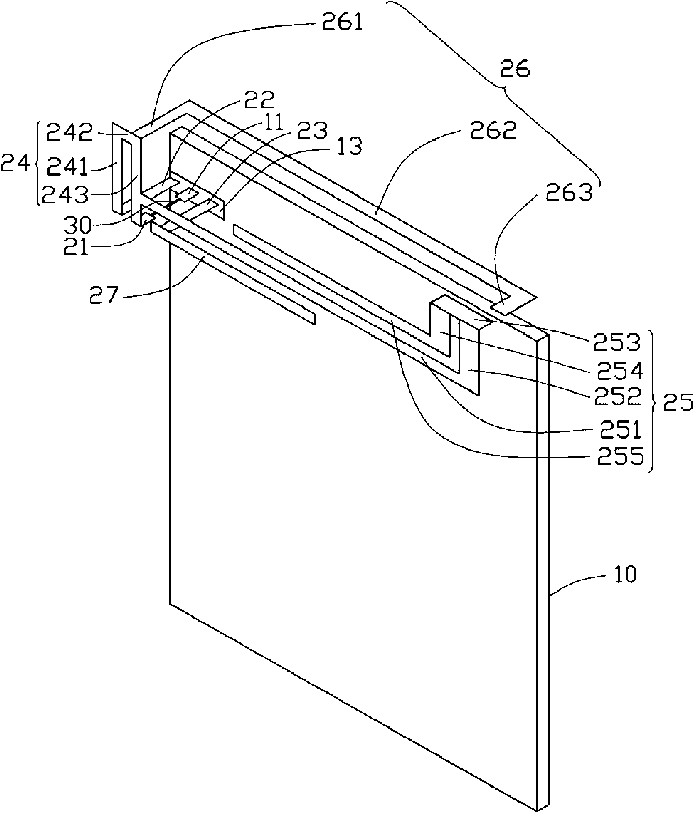 Multi-frequency antenna and wireless communication device with same