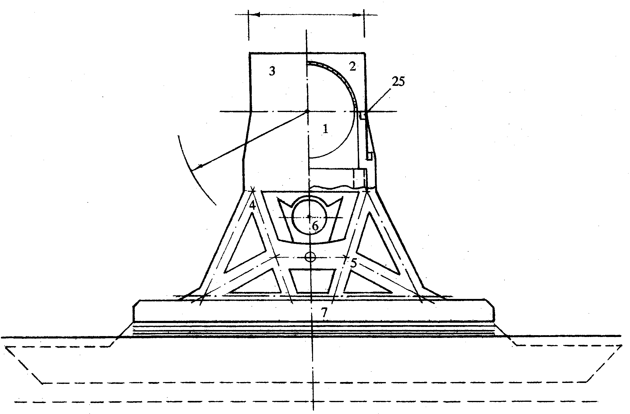 Automatic horizontal tapered slot type ship elevator of Taiping drum ship box