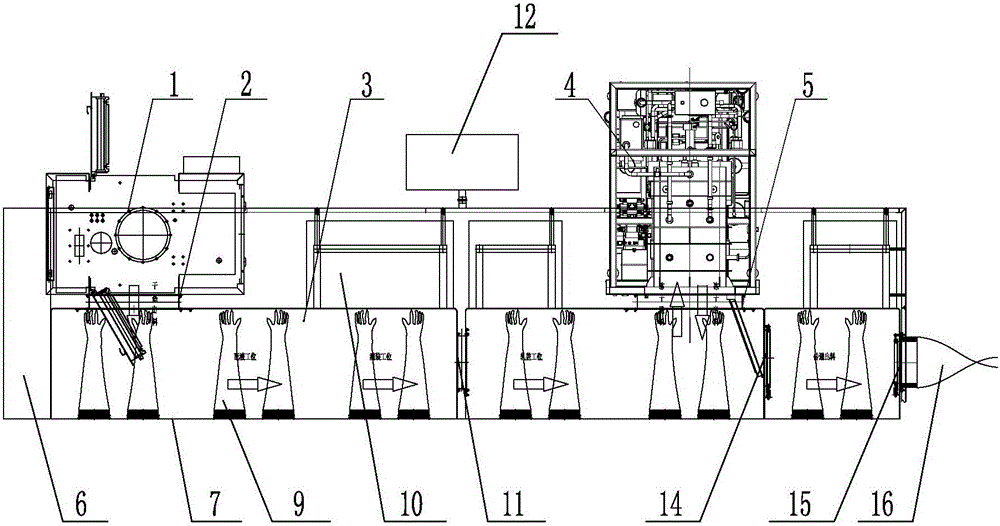 Drug sterile freeze-drying isolator system for laboratory