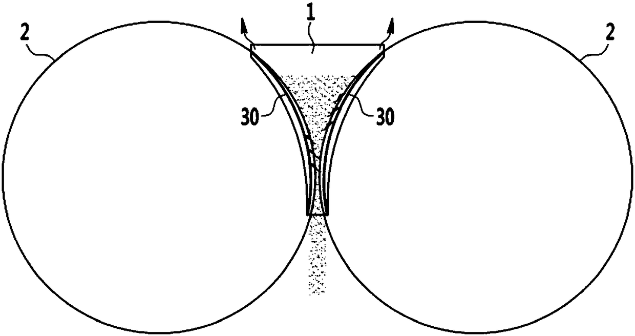 Cheek plate of reduced iron agglomeration apparatus