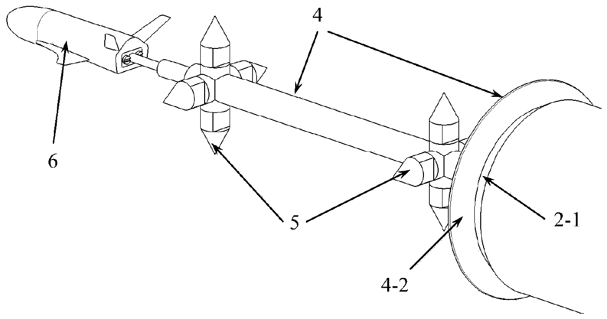 Wind tunnel test model attitude calibration device and calibration method