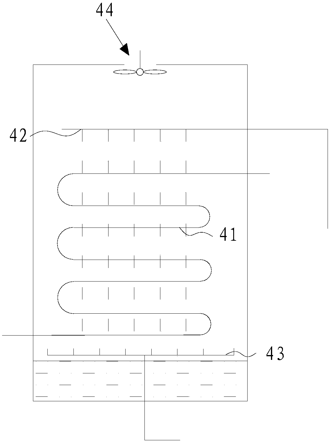 Liquid dehumidification combined vortex tube low-temperature air-flow output device and pulverizing system