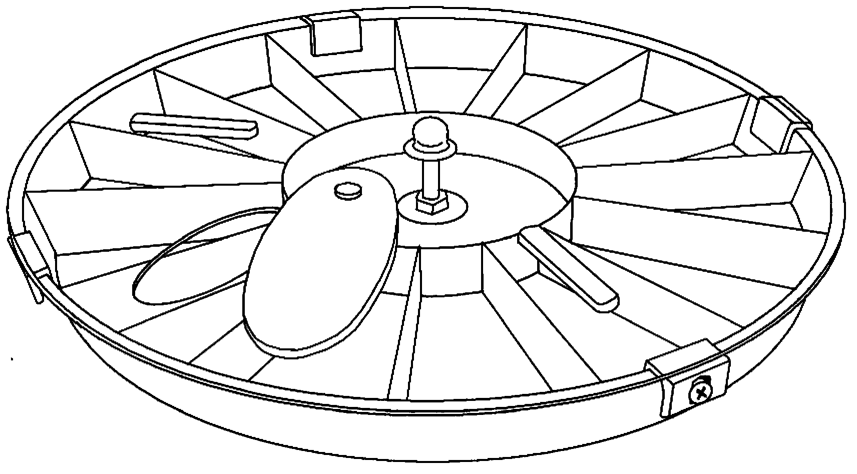 Mouse irradiation disc fixing device