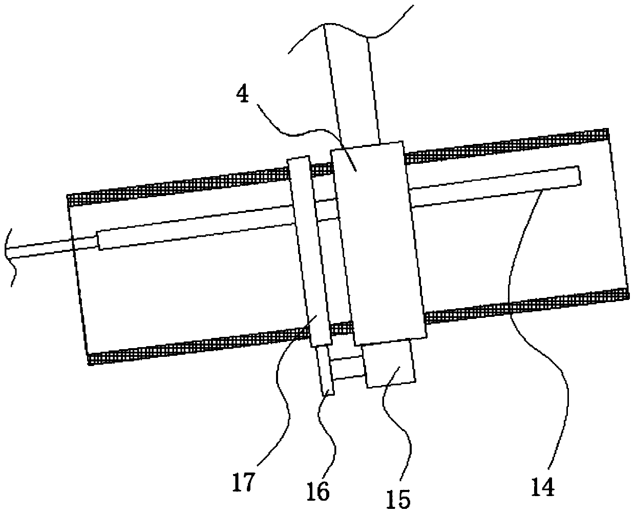 Drying device with good drying effect for rice processing