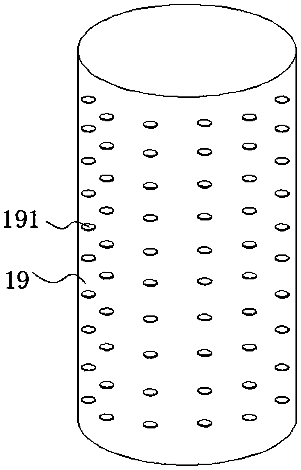 Drying device with good drying effect for rice processing