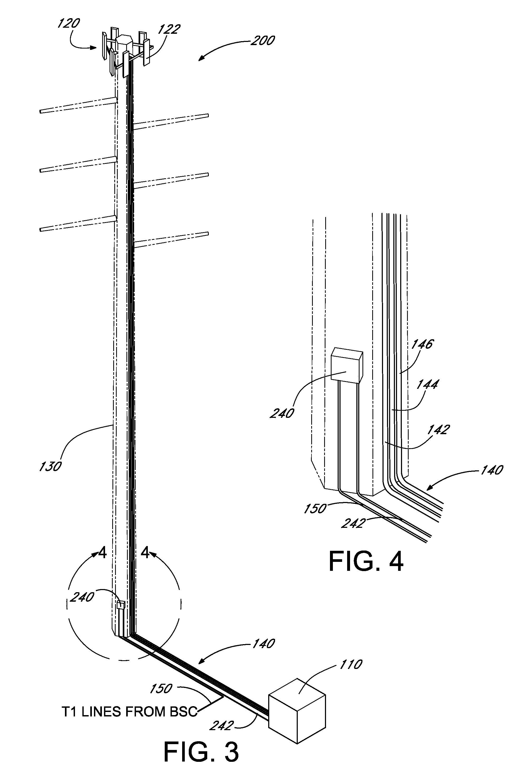 Rapid disconnect system for cellular tower transmissions