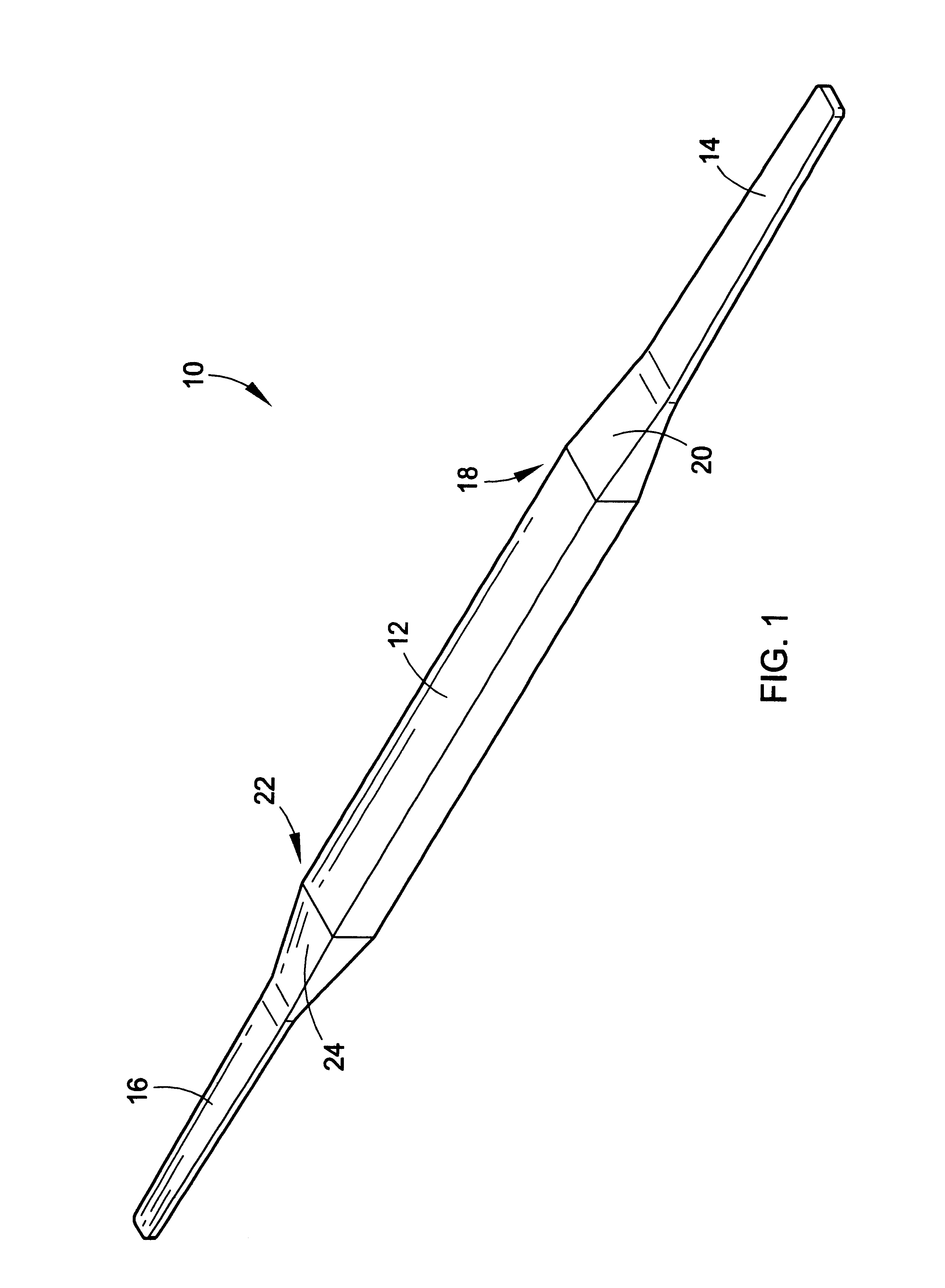 Dental device for cleaning between teeth