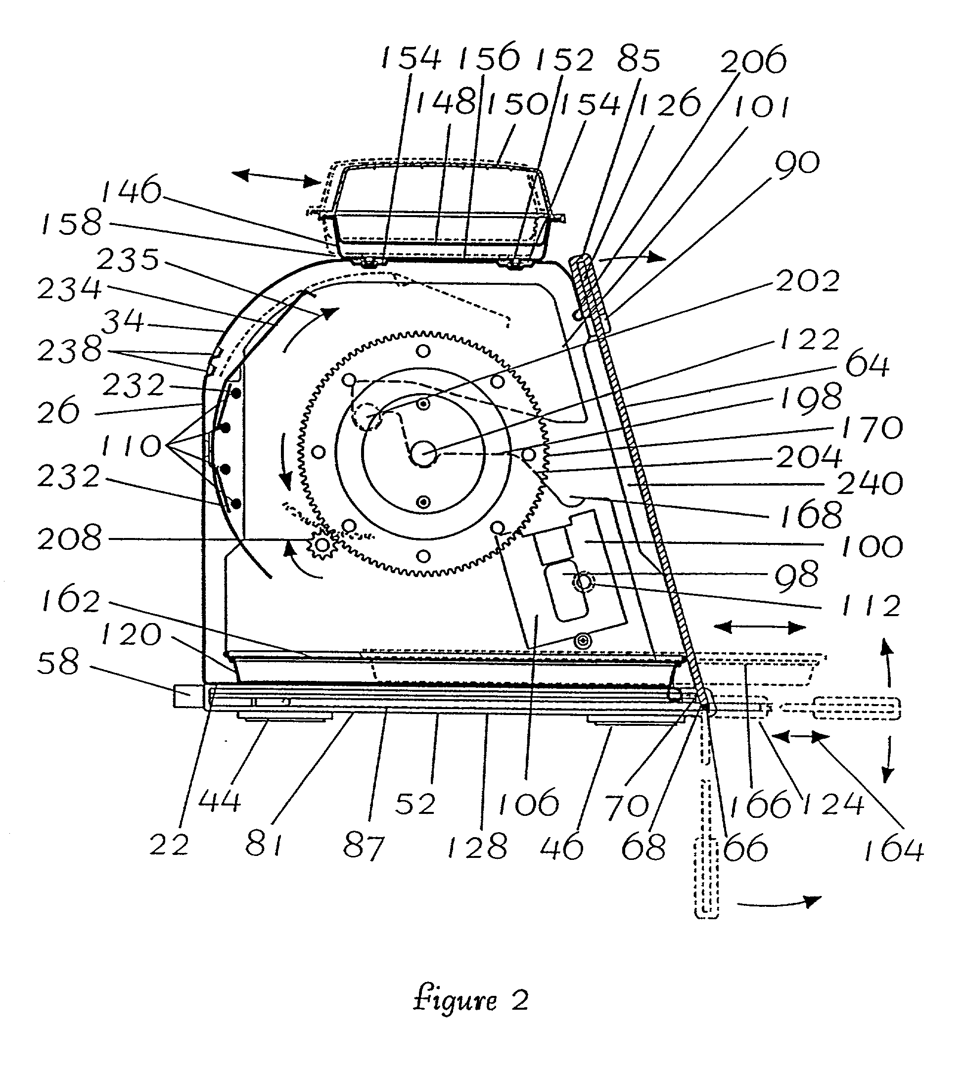 Rotisserie oven having a heat shield