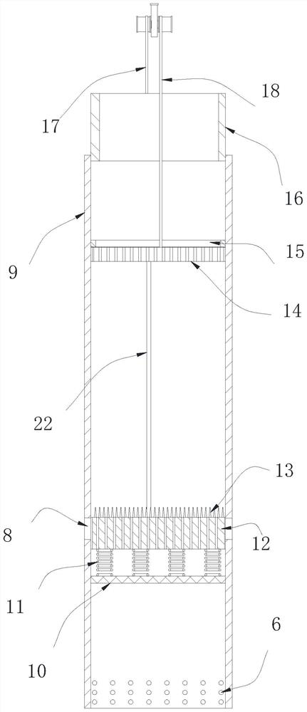 Papermaking wastewater filtering device