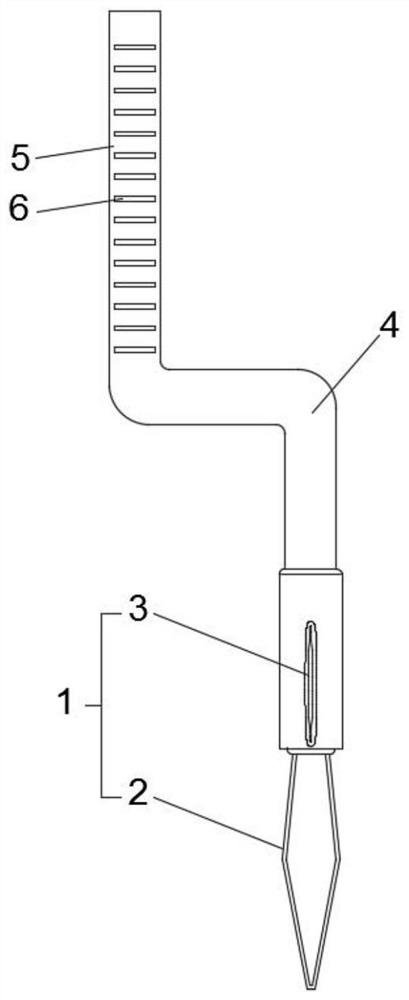 Dagger-shaped bush-hook for minimally invasive spine surgery under microscope