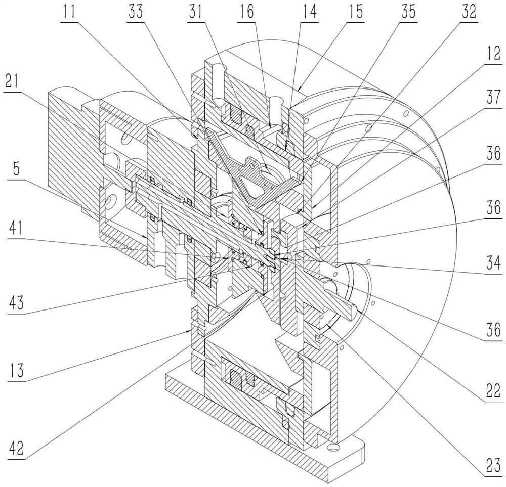 Hydraulic drive robot joint stepless speed change device