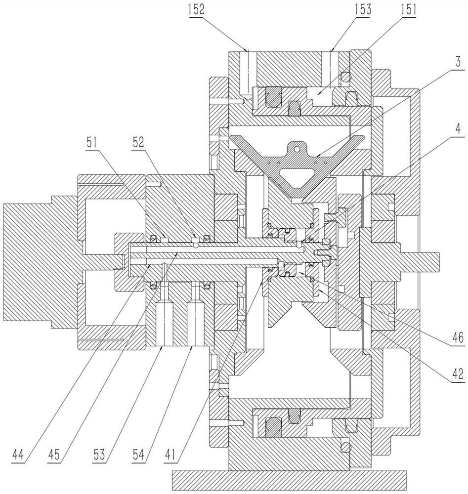 Hydraulic drive robot joint stepless speed change device