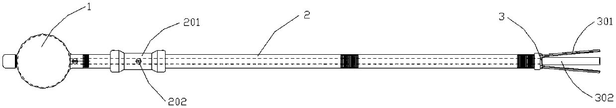 Brush coating tool for cast-in steel pipe