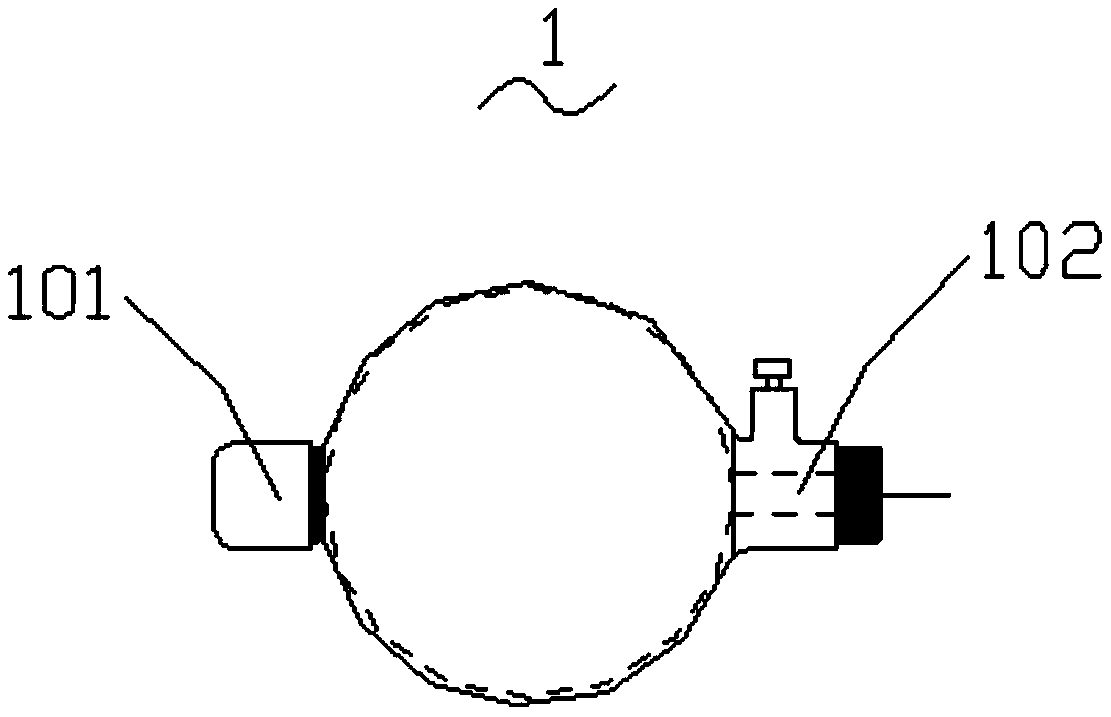 Brush coating tool for cast-in steel pipe