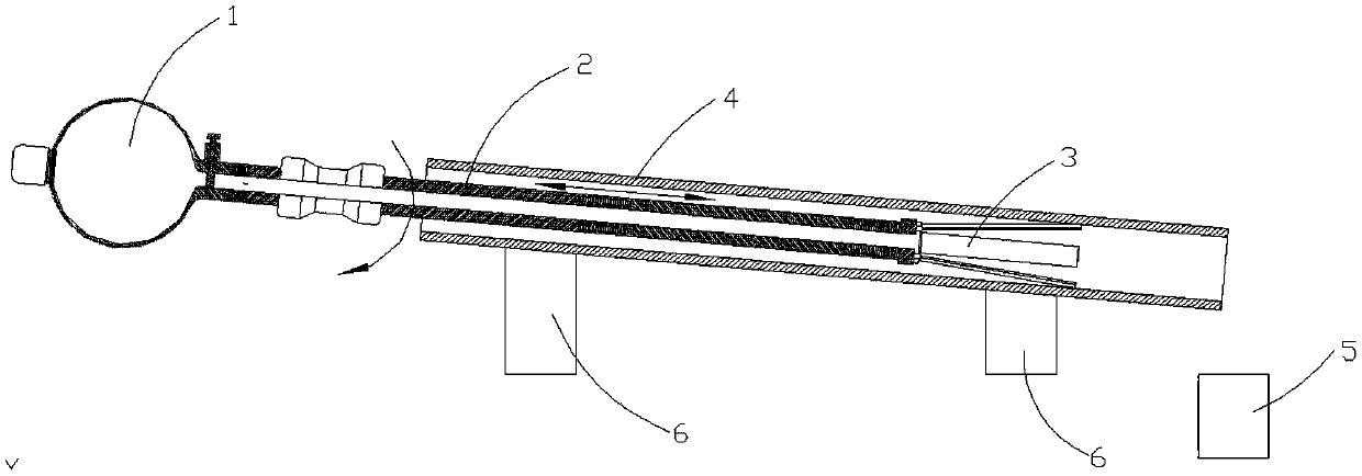 Brush coating tool for cast-in steel pipe