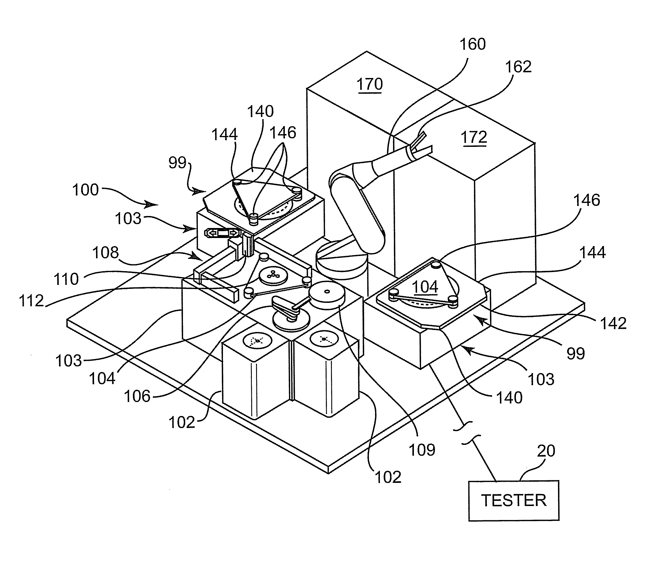 Wafer probe test and inspection system