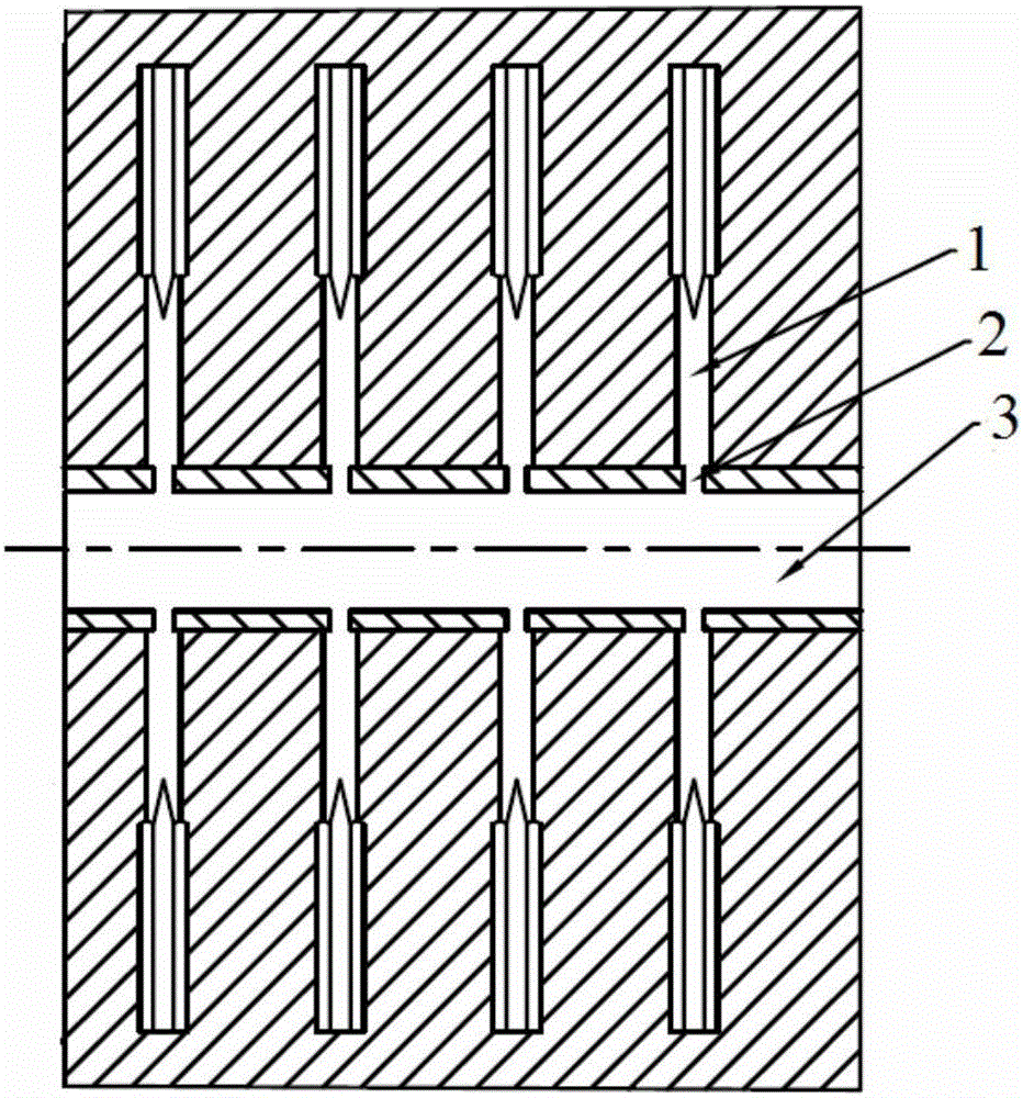 Preparation method for superfine hard alloy cutter blank with preformed cutter groove