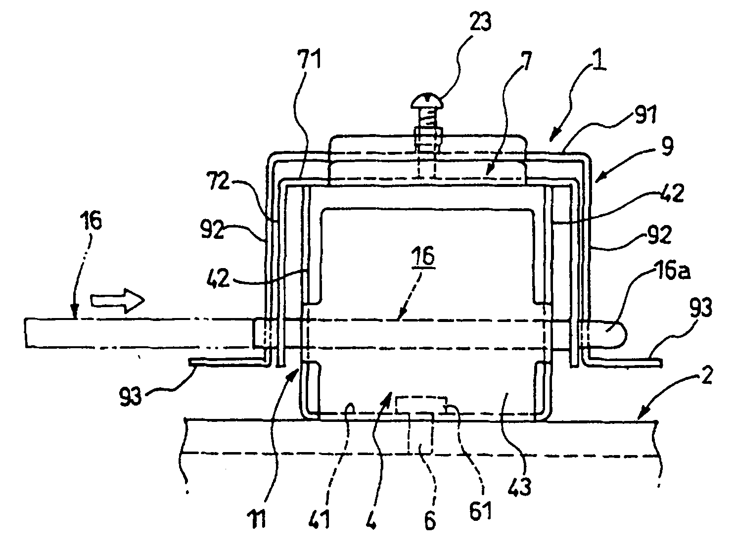 Manuscript pressing plate switch